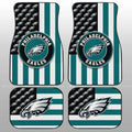 Philadelphia Eagles Car Floor Mats Custom US Flag Style - Gearcarcover - 1