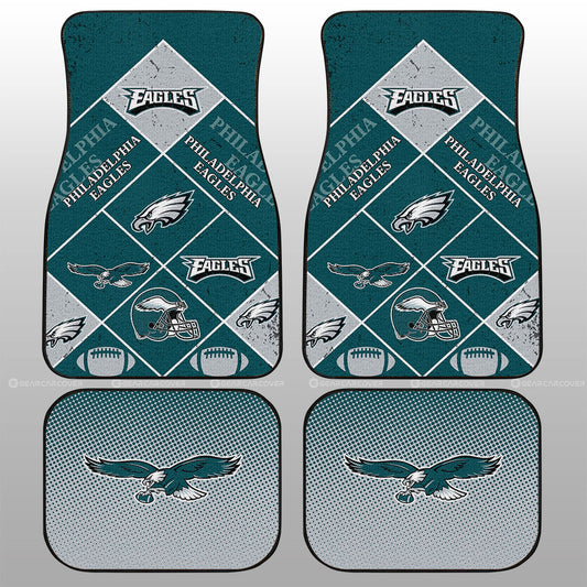 Philadelphia Eagles Car Floor Mats Sporty Team Collection - Gearcarcover - 1