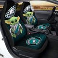 Philadelphia Eagles Car Seat Covers Baby Yoda Car Accessories For Fan - Gearcarcover - 2