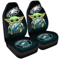 Philadelphia Eagles Car Seat Covers Baby Yoda Car Accessories For Fan - Gearcarcover - 3