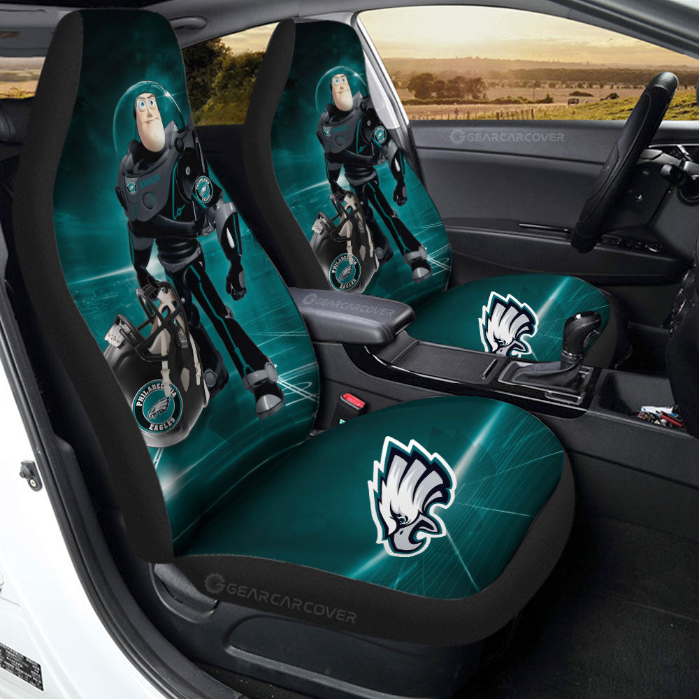 Philadelphia Eagles Car Seat Covers Buzz Lightyear Car Accessories For Fan - Gearcarcover - 2