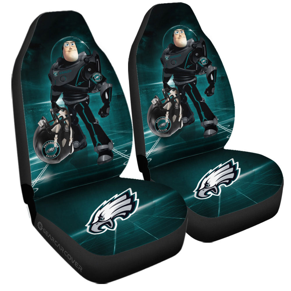 Philadelphia Eagles Car Seat Covers Buzz Lightyear Car Accessories For Fan - Gearcarcover - 3