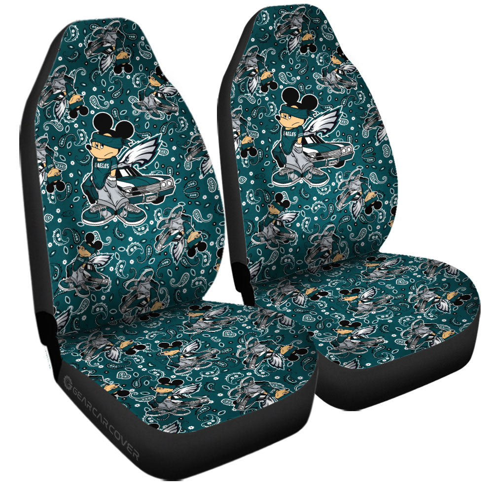 Philadelphia Eagles Car Seat Covers Cartoon Theme Collection - Gearcarcover - 3