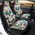 Philadelphia Eagles Car Seat Covers Custom Sugar Skull Car Accessories - Gearcarcover - 2