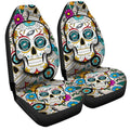 Philadelphia Eagles Car Seat Covers Custom Sugar Skull Car Accessories - Gearcarcover - 3