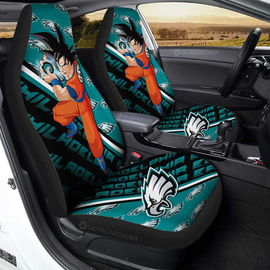 Philadelphia Eagles Car Seat Covers Goku Car Decorations For Fans - Gearcarcover - 1