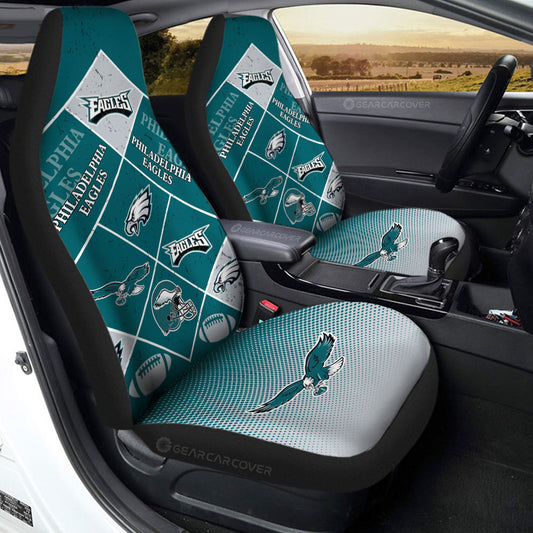 Philadelphia Eagles Car Seat Covers Sporty Team Collection - Gearcarcover - 2