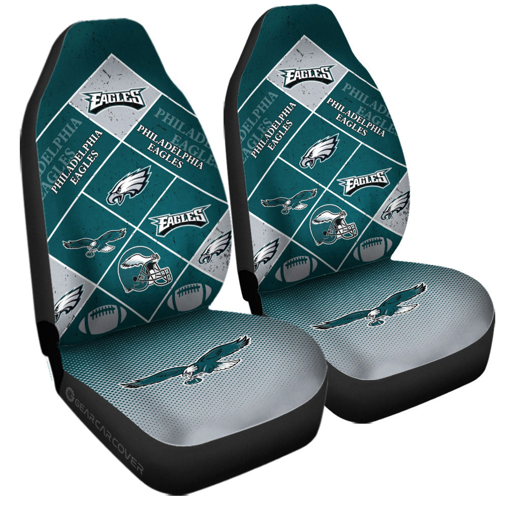 Philadelphia Eagles Car Seat Covers Sporty Team Collection - Gearcarcover - 3