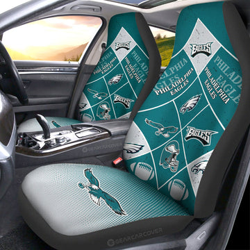 Philadelphia Eagles Car Seat Covers Sporty Team Collection - Gearcarcover - 1