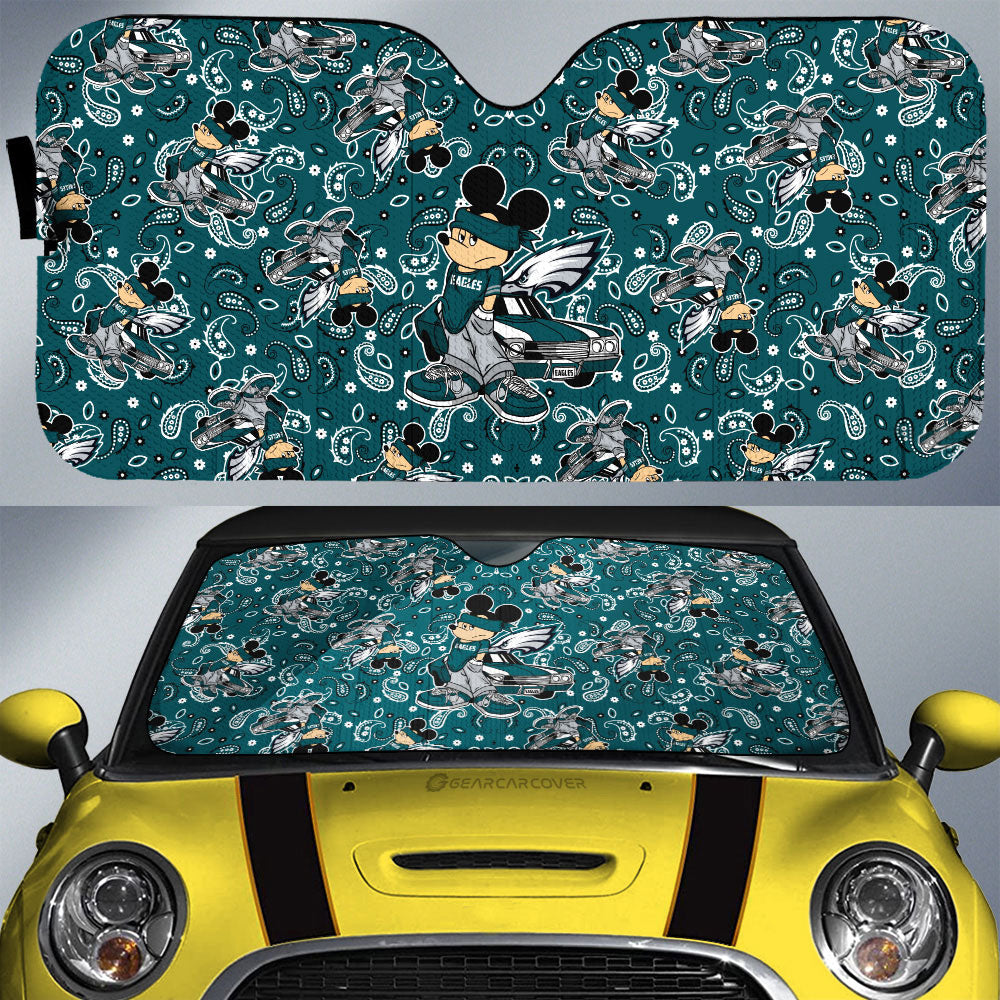 Philadelphia Eagles Car Sunshade Cartoon Theme Collection - Gearcarcover - 1