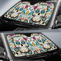 Philadelphia Eagles Car Sunshade Custom Sugar Skull Car Accessories - Gearcarcover - 2