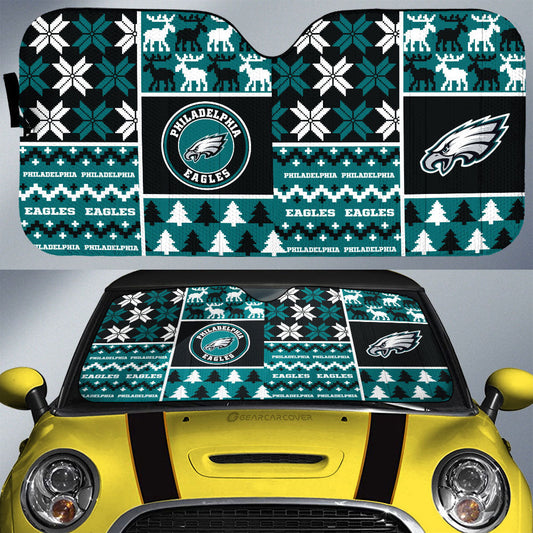 Philadelphia Eagles Car Sunshade Custom Ugly Style Car Accessories - Gearcarcover - 1