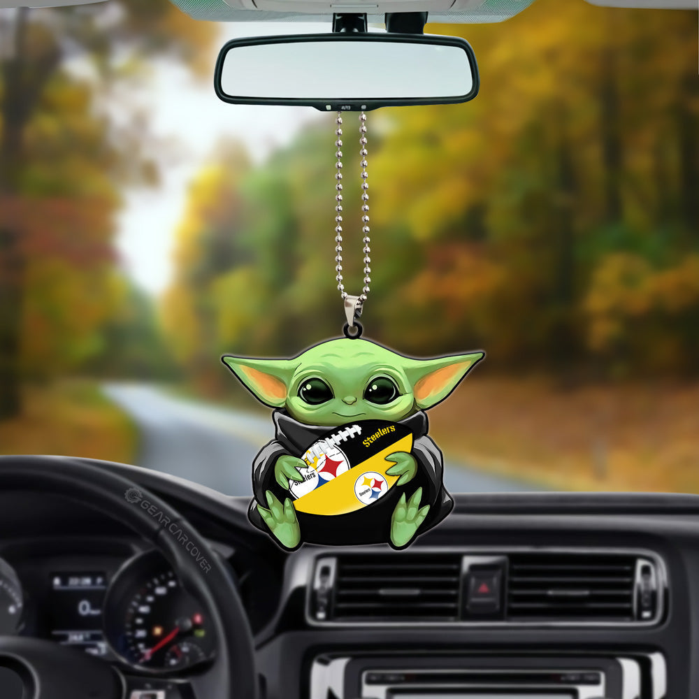 Philadelphia Eagles Ornament Baby Yoda Car Accessories - Gearcarcover - 3