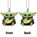 Philadelphia Eagles Ornament Baby Yoda Car Accessories - Gearcarcover - 4