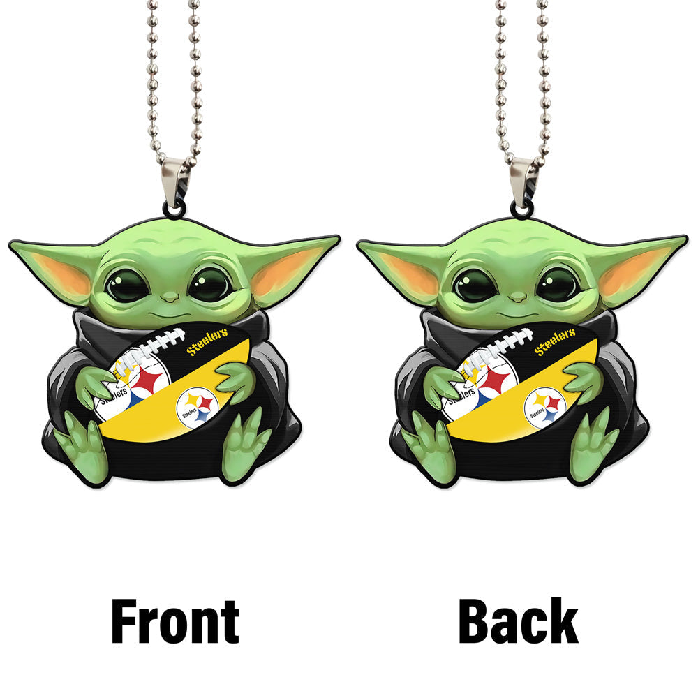 Philadelphia Eagles Ornament Baby Yoda Car Accessories - Gearcarcover - 4