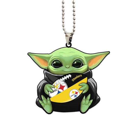 Philadelphia Eagles Ornament Baby Yoda Car Accessories - Gearcarcover - 1