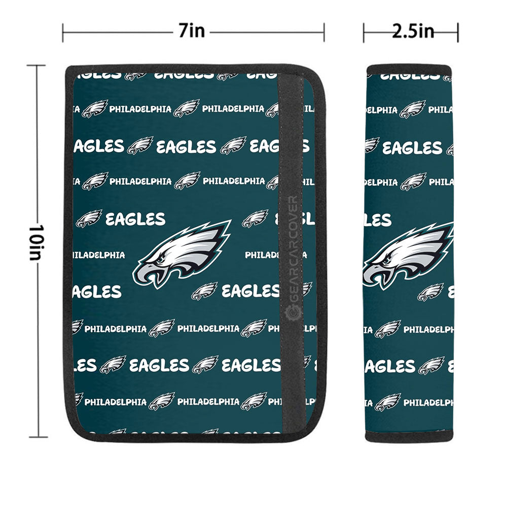 Philadelphia Eagles Seat Belt Covers Sporty Team Collection - Gearcarcover - 1