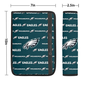 Philadelphia Eagles Seat Belt Covers Sporty Team Collection - Gearcarcover - 1