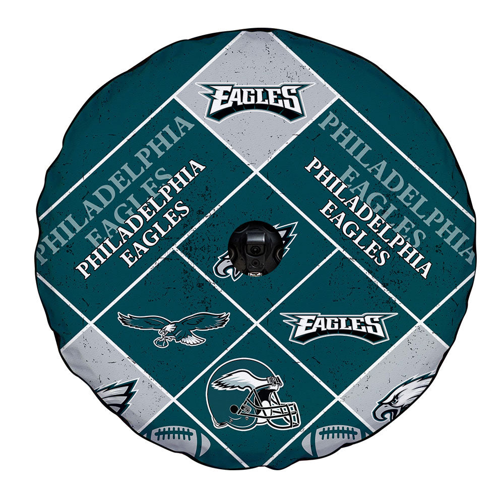 Philadelphia Eagles Spare Tire Covers Camera Hole Sporty Team Collection - Gearcarcover - 4