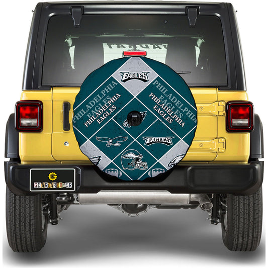 Philadelphia Eagles Spare Tire Covers Camera Hole Sporty Team Collection - Gearcarcover - 1