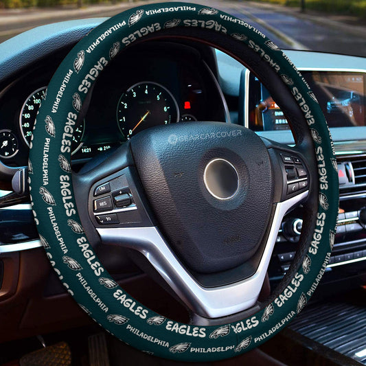 Philadelphia Eagles Steering Wheel Cover Sporty Team Collection - Gearcarcover - 1