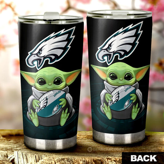 Philadelphia Eagles Tumbler Cup Custom Car Accessories For Fan - Gearcarcover - 2