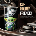 Philadelphia Eagles Tumbler Cup Custom Car Accessories For Fan - Gearcarcover - 3