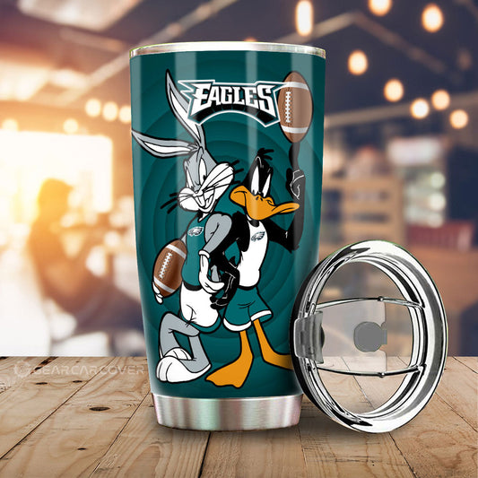 Philadelphia Eagles Tumbler Cup Custom Car Accessories - Gearcarcover - 2