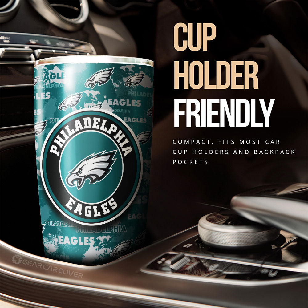 Philadelphia Eagles Tumbler Cup Custom Car Accessories - Gearcarcover - 3