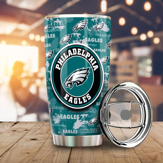 Philadelphia Eagles Tumbler Cup Custom Car Accessories - Gearcarcover - 1