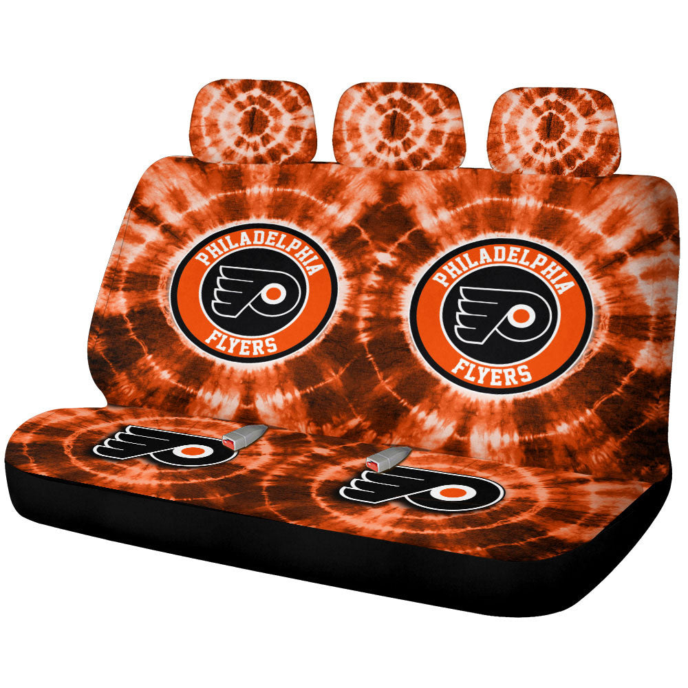 Philadelphia Flyers Car Back Seat Covers Custom Tie Dye Car Accessories - Gearcarcover - 1