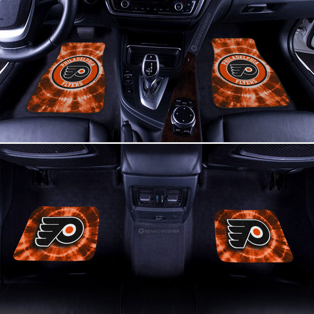 Philadelphia Flyers Car Floor Mats Custom Tie Dye Car Accessories - Gearcarcover - 2