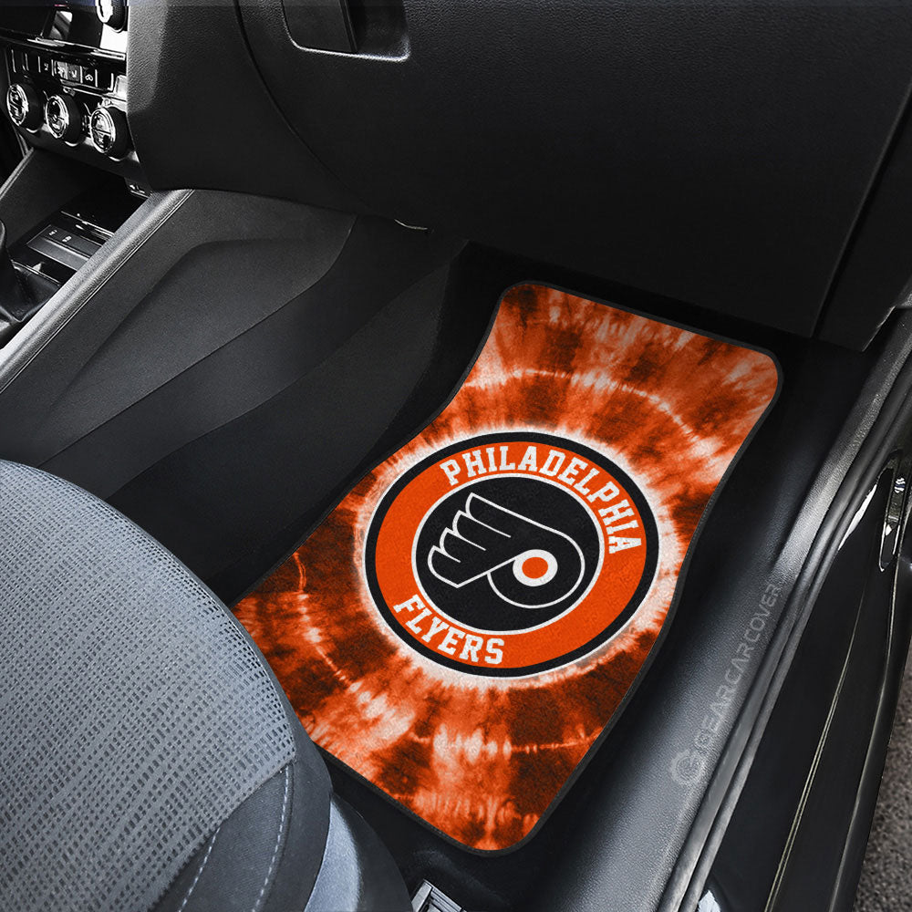 Philadelphia Flyers Car Floor Mats Custom Tie Dye Car Accessories - Gearcarcover - 3