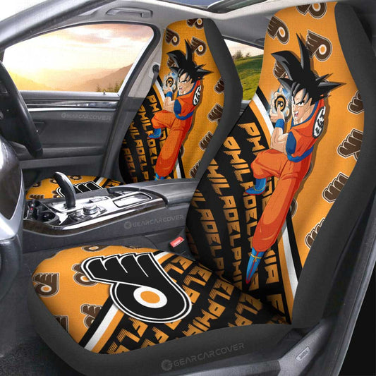 Philadelphia Flyers Car Seat Covers Goku Car Decorations For Fans - Gearcarcover - 2