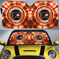 Philadelphia Flyers Car Sunshade Custom Tie Dye Car Accessories - Gearcarcover - 1