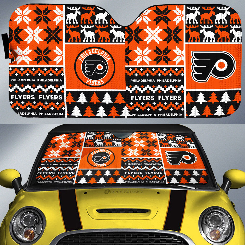 Philadelphia Flyers Car Sunshade Custom Ugly Style Car Accessories - Gearcarcover - 1