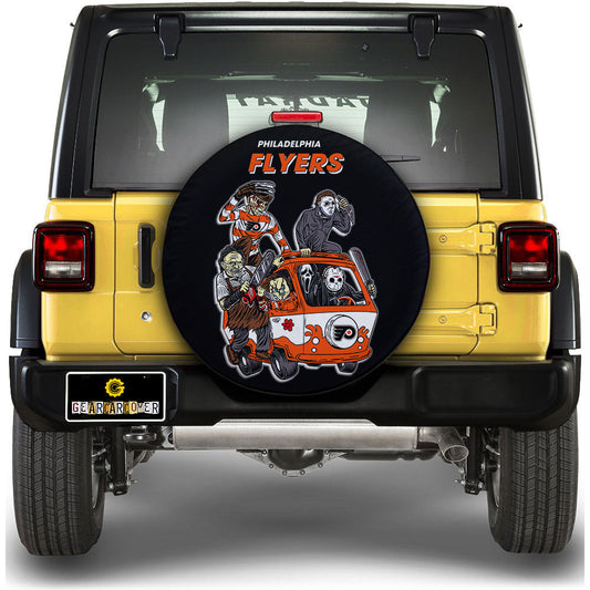 Philadelphia Flyers Spare Tire Covers Horror Characters Car Accessories - Gearcarcover - 1