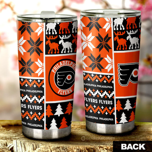 Philadelphia Flyers Tumbler Cup Custom Ugly Style Car Accessories - Gearcarcover - 2