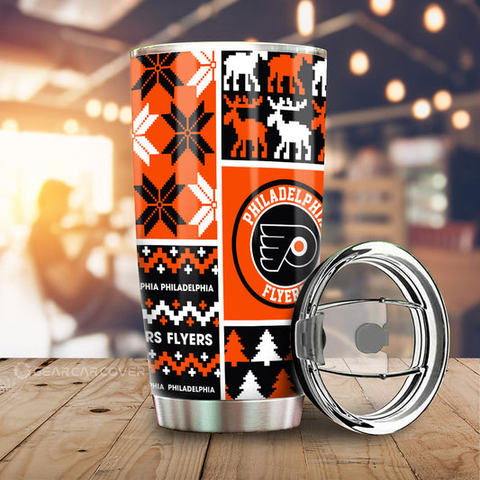 Philadelphia Flyers Tumbler Cup Custom Ugly Style Car Accessories - Gearcarcover - 1