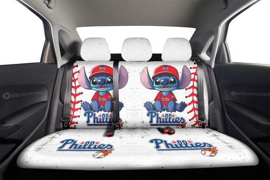 Philadelphia Phillies Car Back Seat Covers Stitch Theme Collection - Gearcarcover - 2