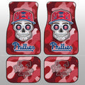Philadelphia Phillies Car Floor Mats Skull Theme Collection - Gearcarcover - 1
