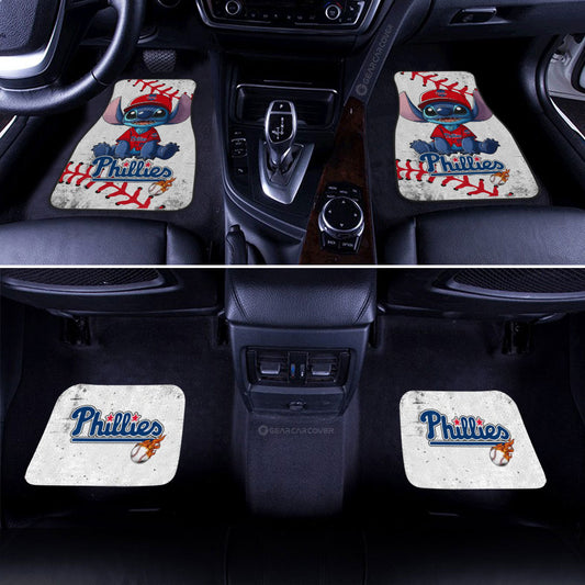 Philadelphia Phillies Car Floor Mats Stitch Theme Collection - Gearcarcover - 2