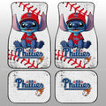 Philadelphia Phillies Car Floor Mats Stitch Theme Collection - Gearcarcover - 1