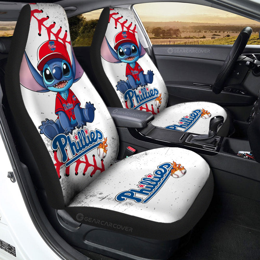 Philadelphia Phillies Car Seat Covers Stitch Theme Collection - Gearcarcover - 2