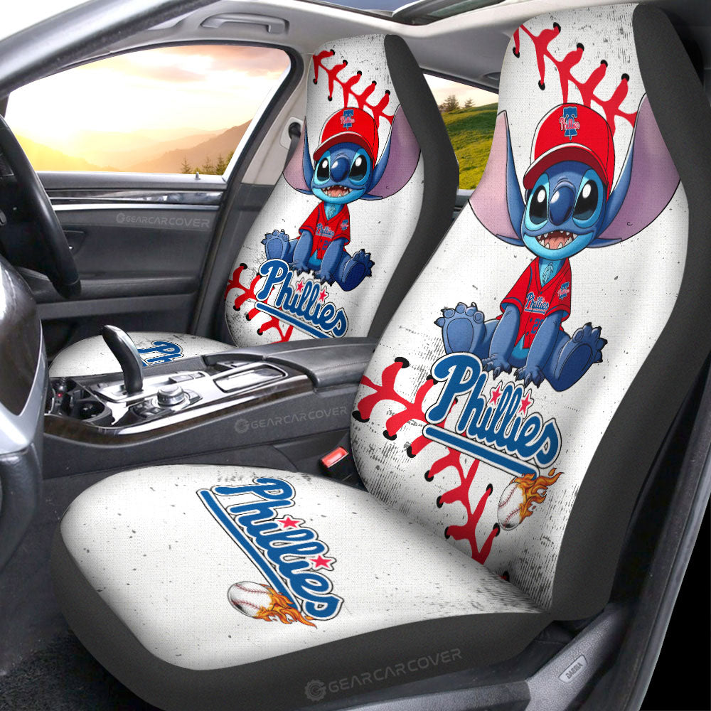 Philadelphia Phillies Car Seat Covers Stitch Theme Collection - Gearcarcover - 1