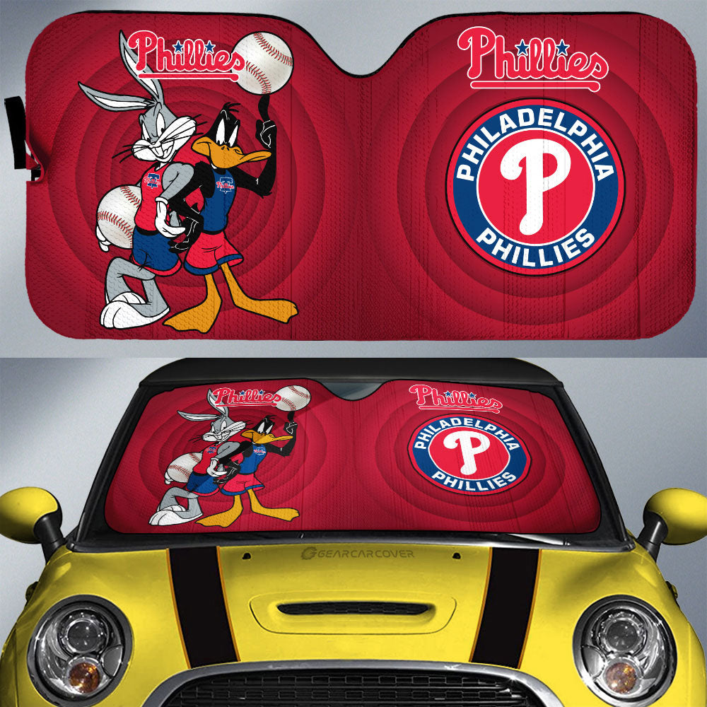 Philadelphia Phillies Car Sunshade Custom Car Accessories - Gearcarcover - 1