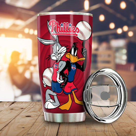 Philadelphia Phillies Tumbler Cup Custom Car Accessories - Gearcarcover - 2