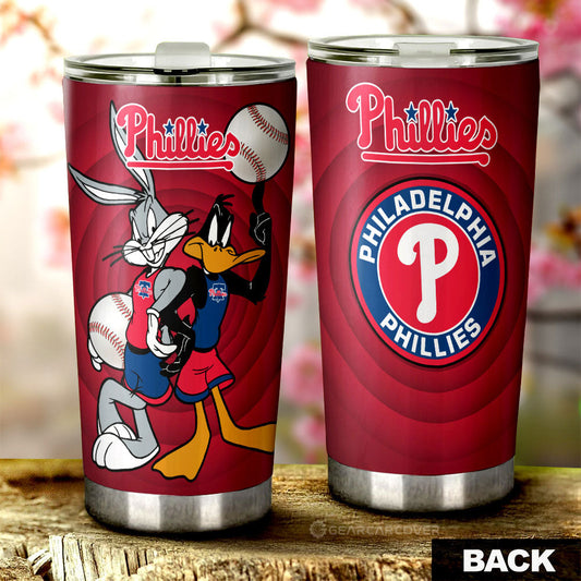 Philadelphia Phillies Tumbler Cup Custom Car Accessories - Gearcarcover - 1