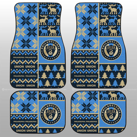Philadelphia Union Car Floor Mats Custom Ugly Style Car Accessories - Gearcarcover - 1