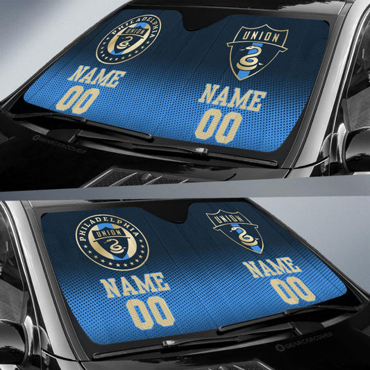 Philadelphia Union Car Sunshade Sporty Team Collection - Gearcarcover - 2